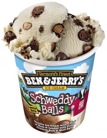 The Weather May be Getting Cooler, But Ben & Jerry Still Has Schweddy Balls